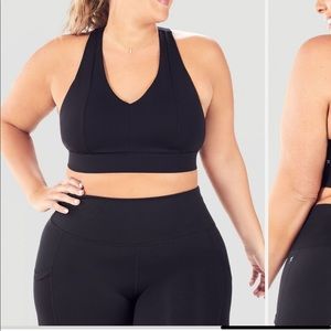 Fabletics - Mila midi medium impact sports bra - black - XL